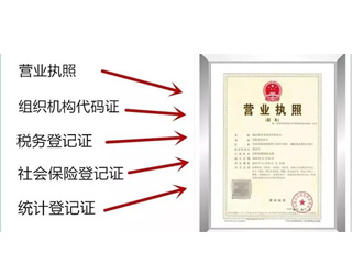从2018年起，商标申请都必须提交“五证合一”后的执照